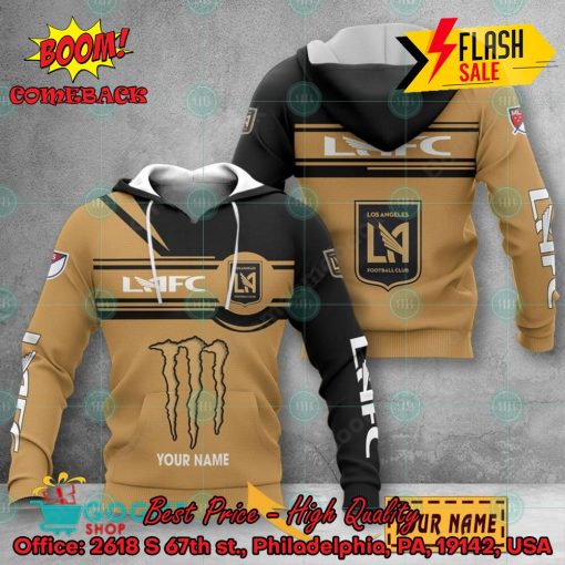 Los Angeles Football Club Monster Energy Personalized Name 3D Hoodie And Shirts