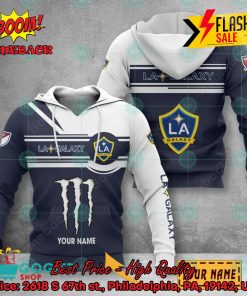 Los Angeles Galaxy Monster Energy Personalized Name 3D Hoodie And Shirts