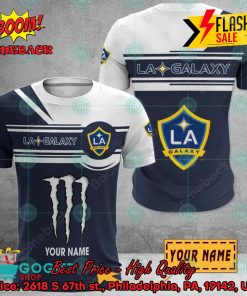 Los Angeles Galaxy Monster Energy Personalized Name 3D Hoodie And Shirts