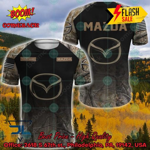 Mazda Military Custome Personalized Name And Flag 3D Hoodie And Shirts