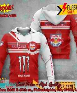 New York Red Bulls Monster Energy Personalized Name 3D Hoodie And Shirts