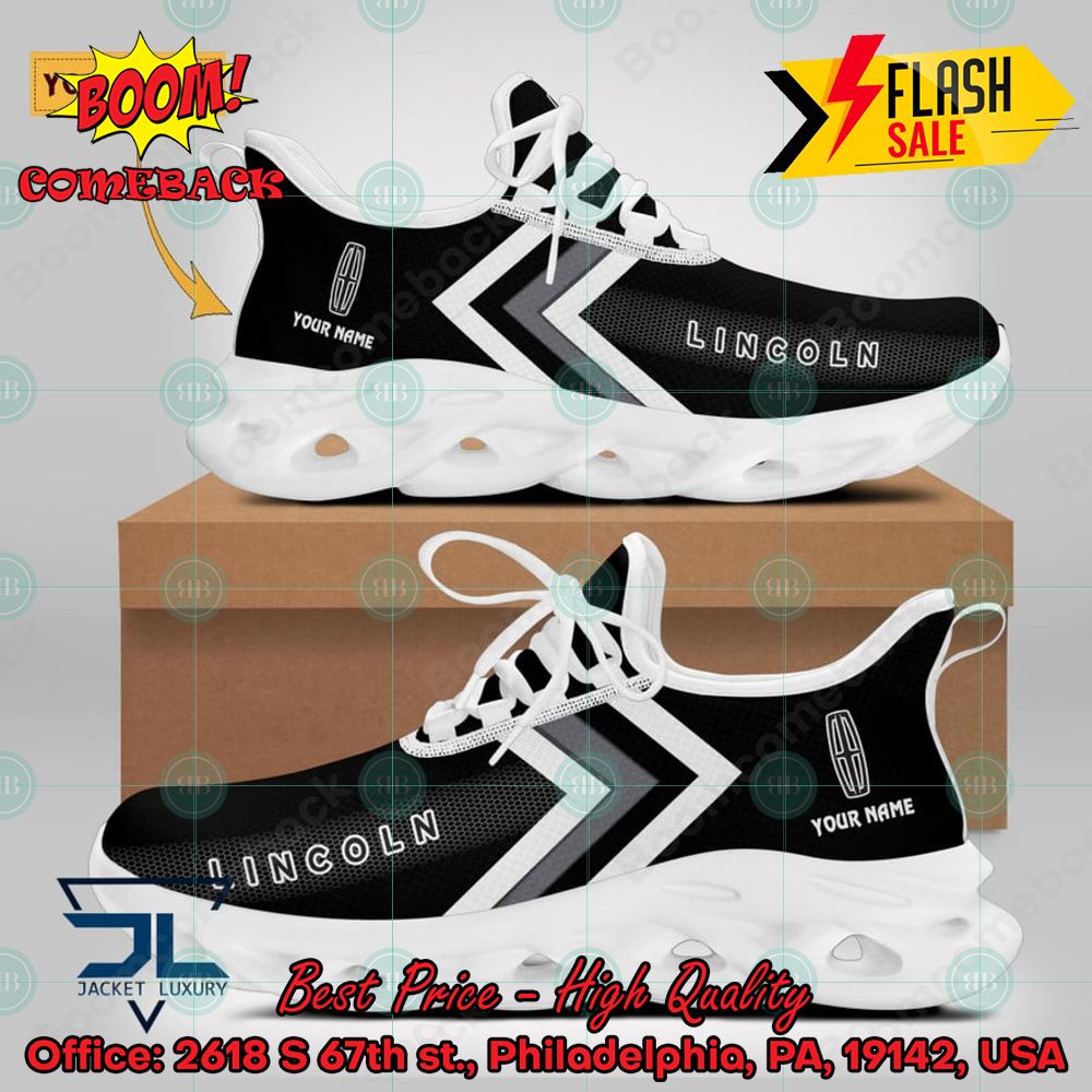 Personalized Name Lincoln Automobile Style 2 Max Soul Shoes