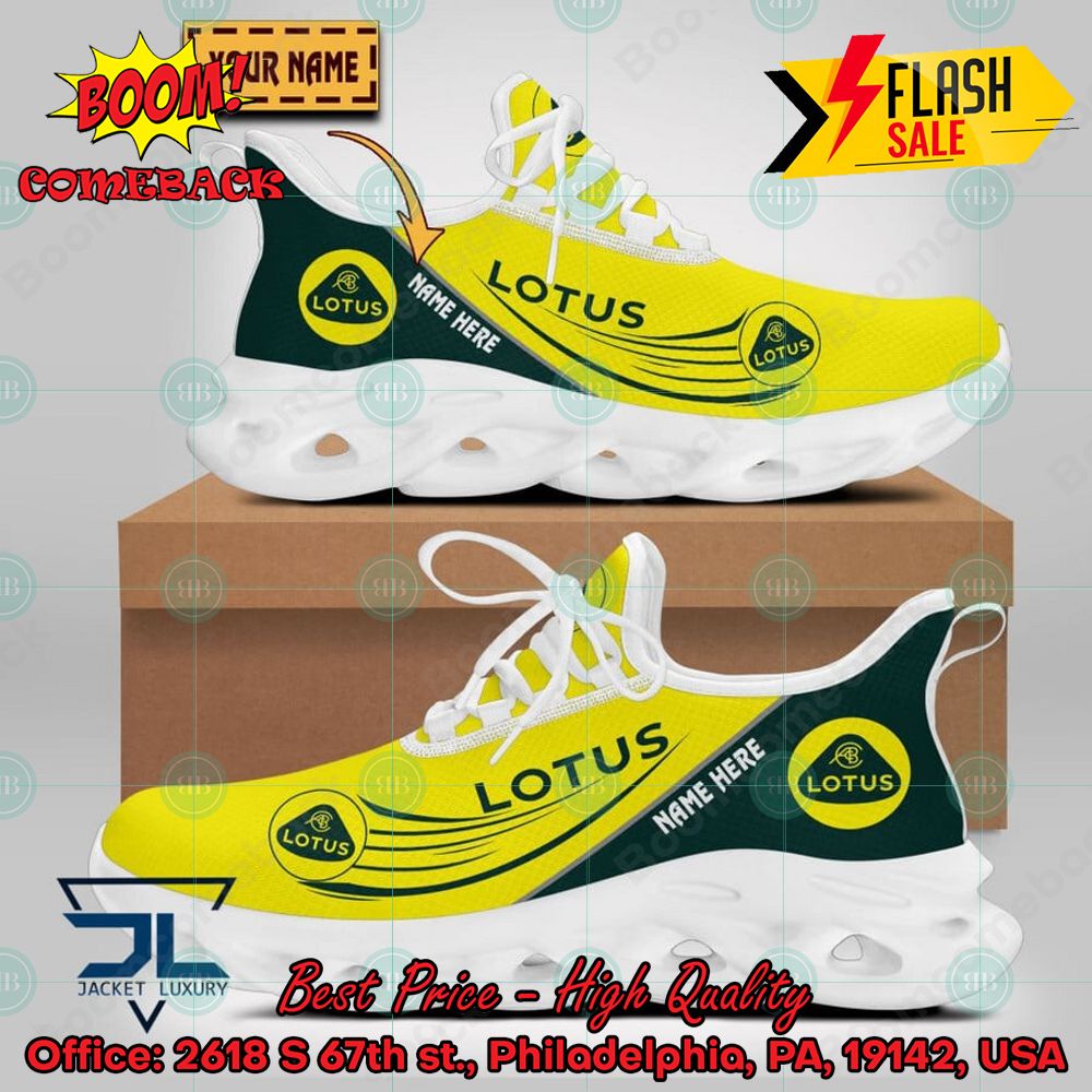 Personalized Name Lotus Cars Style 1 Max Soul Shoes
