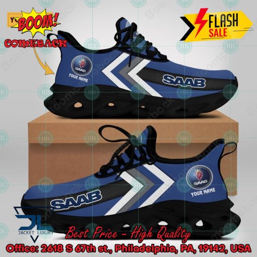 Personalized Name SAAB Automobile Style 2 Max Soul Shoes