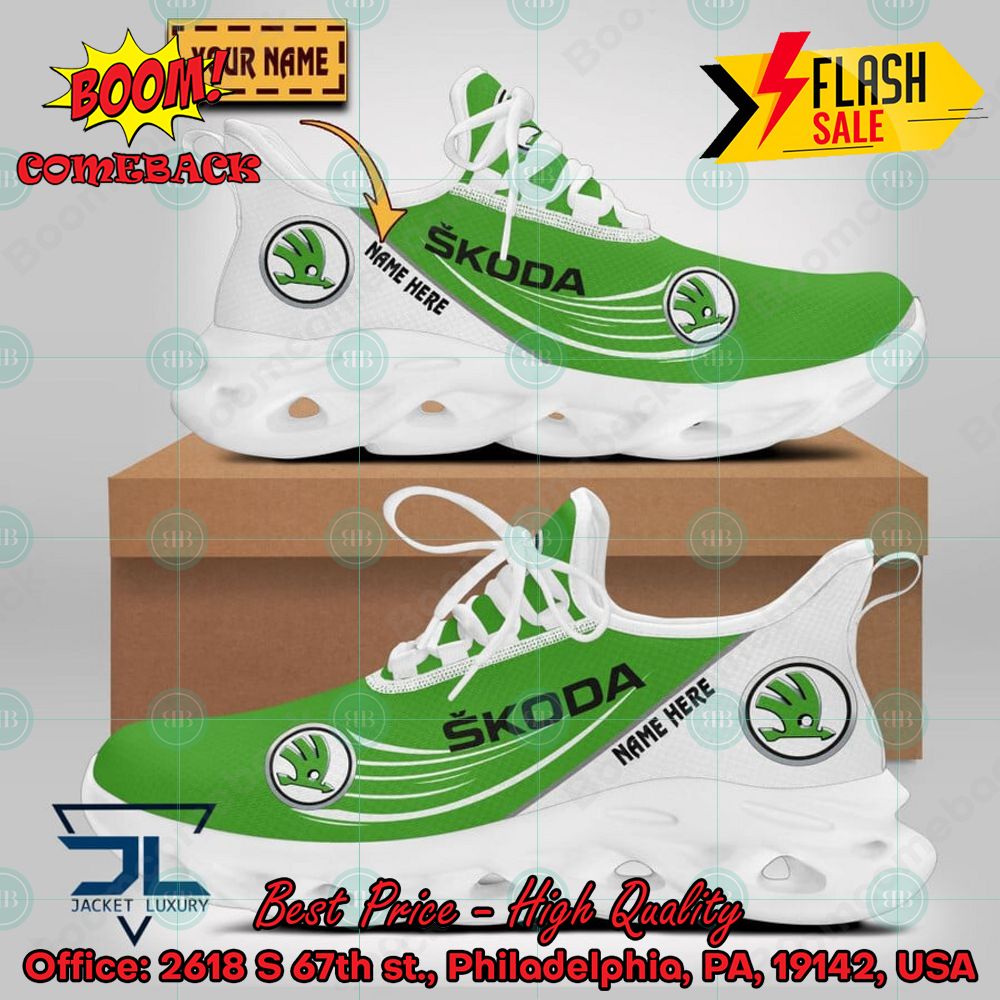 Personalized Name Skoda Style 1 Max Soul Shoes