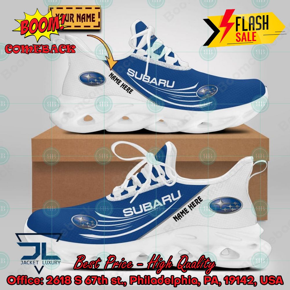 Personalized Name Subaru Style 1 Max Soul Shoes