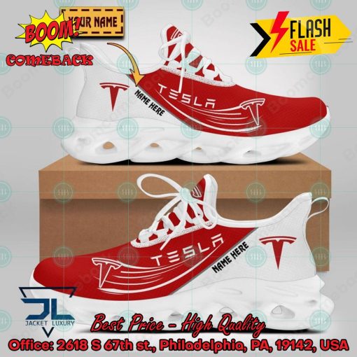 Personalized Name Tesla Style 1 Max Soul Shoes