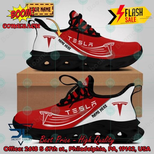 Personalized Name Tesla Style 1 Max Soul Shoes