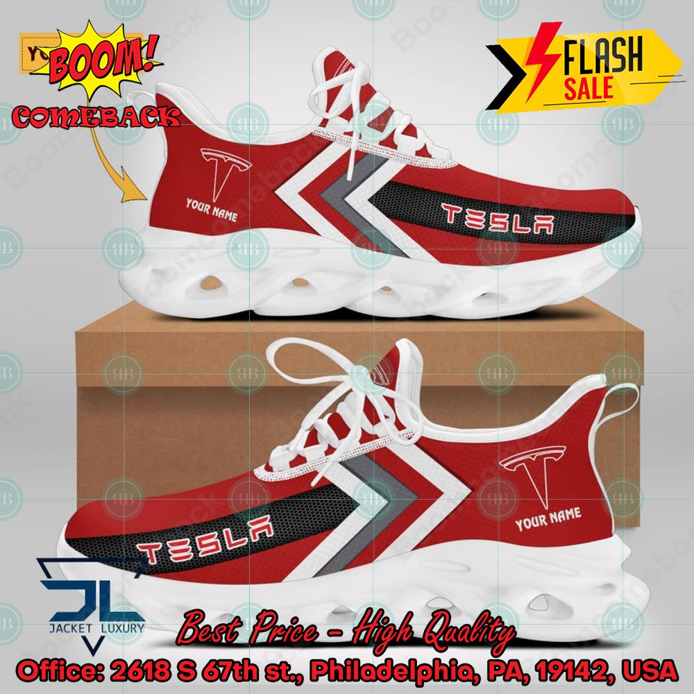 Personalized Name Tesla Style 2 Max Soul Shoes