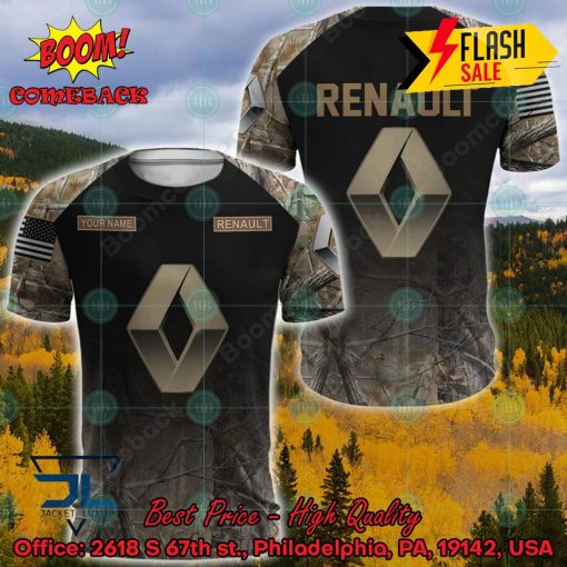 Renault Military Custome Personalized Name And Flag 3D Hoodie And Shirts