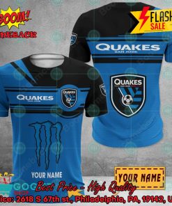 san jose earthquakes monster energy personalized name 3d hoodie and shirts 2 MLnnE