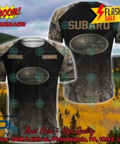Subaru Military Custome Personalized Name And Flag 3D Hoodie And Shirts