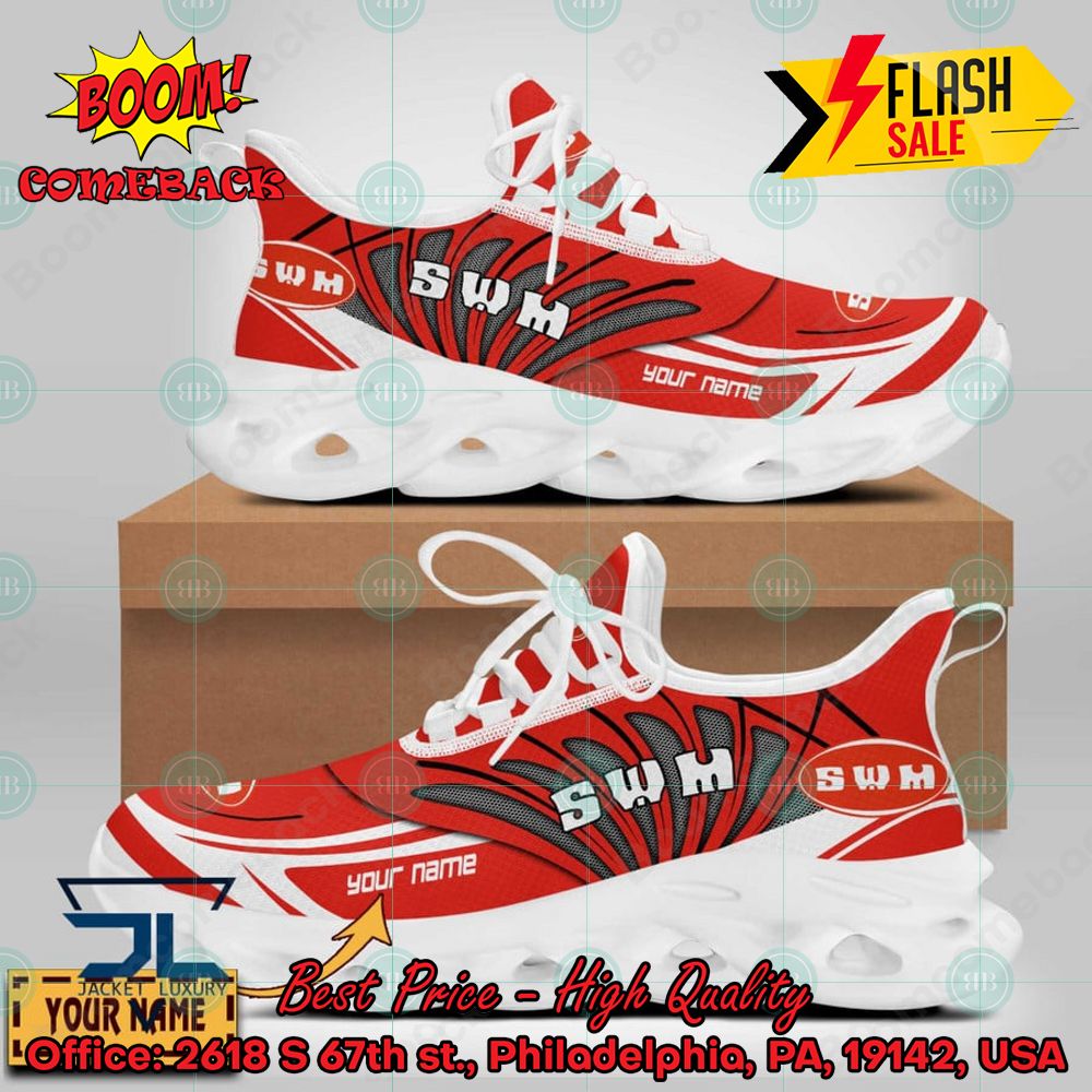 SWM Motorcycles Personalized Name Max Soul Shoes