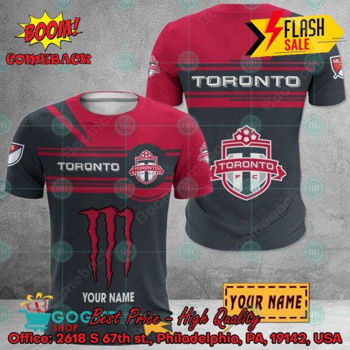 Toronto FC Monster Energy Personalized Name 3D Hoodie And Shirts