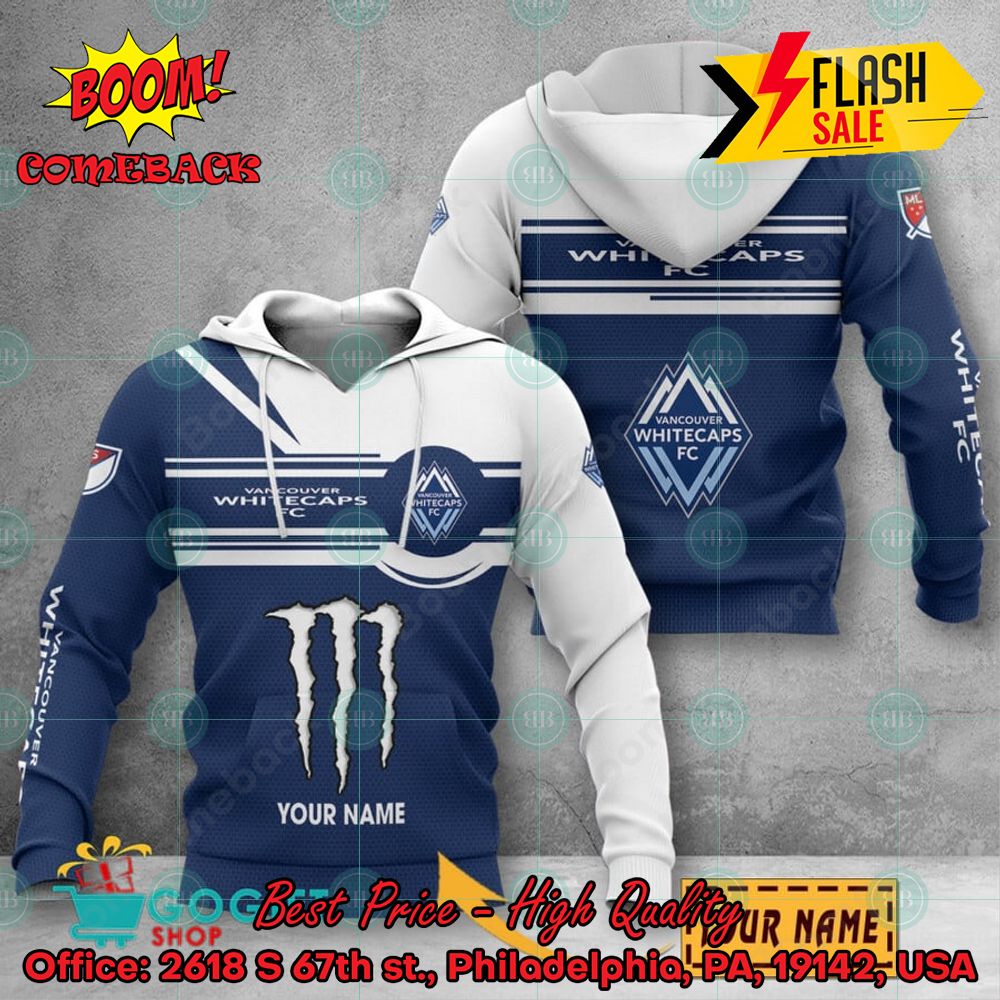 Toronto FC Monster Energy Personalized Name 3D Hoodie And Shirts