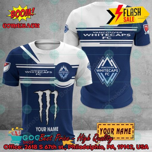 Vancouver Whitecaps Monster Energy Personalized Name 3D Hoodie And Shirts