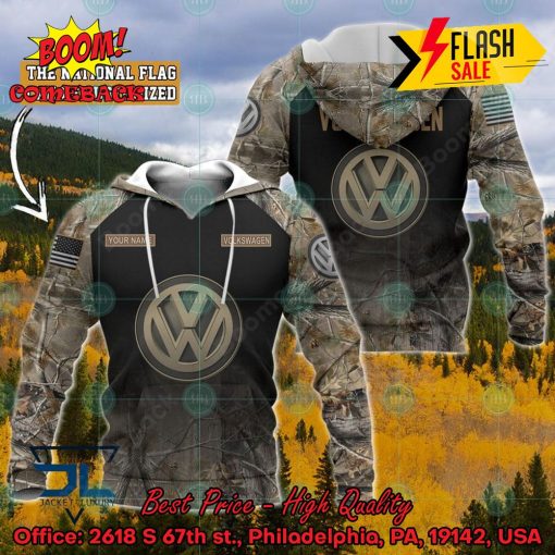 Volkswagen Military Custome Personalized Name And Flag 3D Hoodie And Shirts