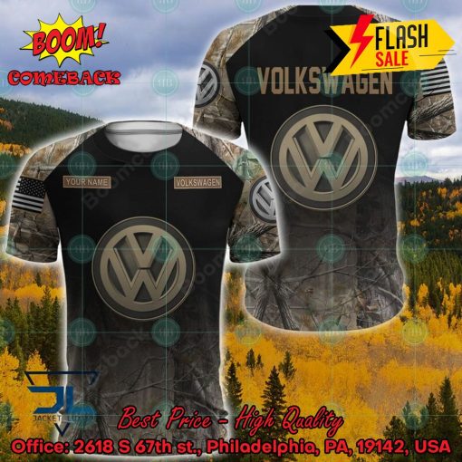 Volkswagen Military Custome Personalized Name And Flag 3D Hoodie And Shirts