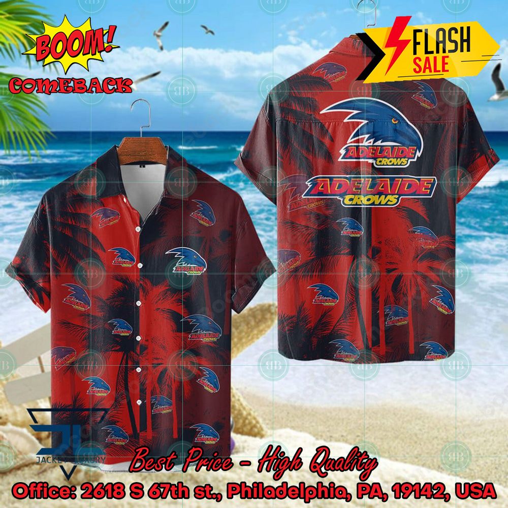 AFL Adelaide Football Club Palm Tree Hawaiian Shirt