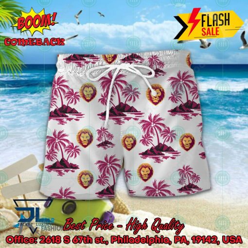 AFL Brisbane Lions Coconut Tree Island Hawaiian Shirt