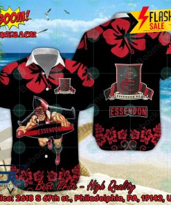 AFL Essendon Football Club Mascot Surfboard Hawaiian Shirt