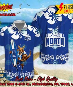 AFL North Melbourne Football Club Mascot Surfboard Hawaiian Shirt