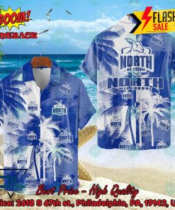 AFL North Melbourne Football Club Palm Tree Hawaiian Shirt