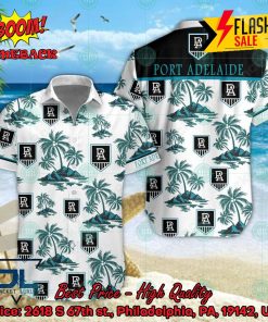 AFL Port Adelaide Football Club Coconut Tree Island Hawaiian Shirt