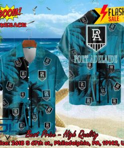 AFL Port Adelaide Football Club Palm Tree Hawaiian Shirt