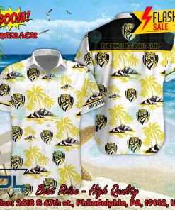 AFL Richmond Football Club Coconut Tree Island Hawaiian Shirt