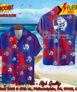 AFL Western Bulldogs Palm Tree Hawaiian Shirt