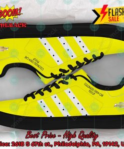 chevrolet colorado crew cab pickup white stripes custom adidas stan smith yellow shoes 2 BrHZn
