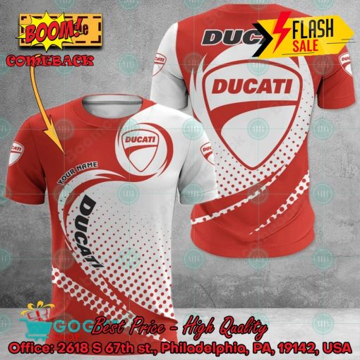 Ducati Personalized Name 3D Hoodie Apparel