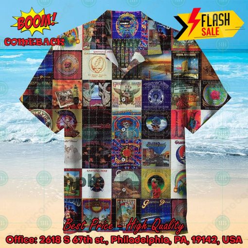 Grateful Dead Rock Band Albums Hawaiian Shirt