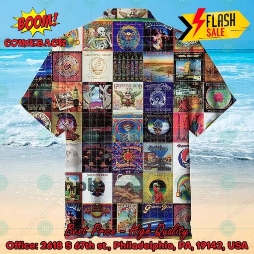 Grateful Dead Rock Band Albums Hawaiian Shirt