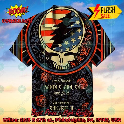 Grateful Dead Rock Band Soldier Field Dead Sign Hawaiian Shirt