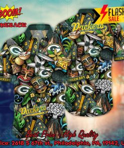 NFL Green Bay Packers Flower Aloha Hawaiian Shirt