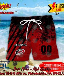 NHL Carolina Hurricanes Personalized Name And Number Hawaiian Shirt