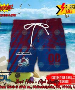 NHL Colorado Avalanche Personalized Name And Number Hawaiian Shirt