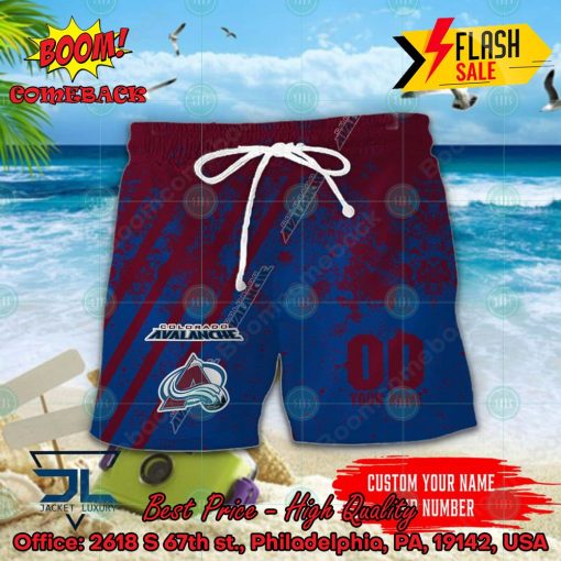 NHL Colorado Avalanche Personalized Name And Number Hawaiian Shirt