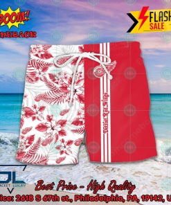 nhl detroit red wings floral personalized name hawaiian shirt 2 0Zsxo