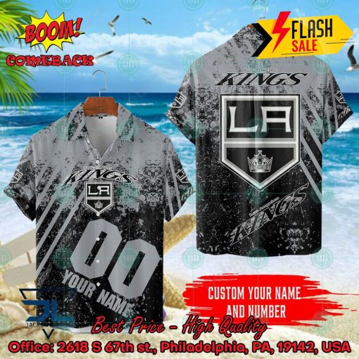 NHL Los Angeles Kings Personalized Name And Number Hawaiian Shirt
