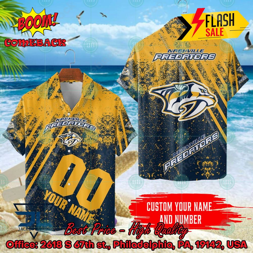 nhl nashville predators personalized name and number hawaiian shirt 1 TvSlv