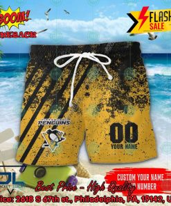 NHL Pittsburgh Penguins Personalized Name And Number Hawaiian Shirt
