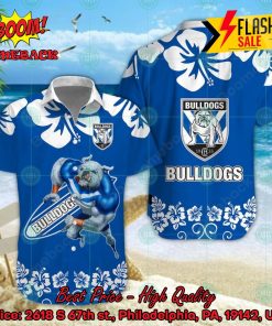 NRL Canterbury Bankstown Bulldogs Mascot Surfboard Hawaiian Shirt