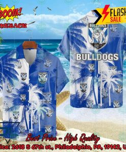 NRL Canterbury Bankstown Bulldogs Palm Tree Hawaiian Shirt
