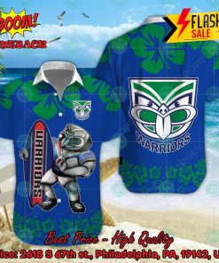 NRL New Zealand Warriors Mascot Surfboard Hawaiian Shirt