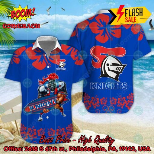 NRL Newcastle Knights Mascot Surfboard Hawaiian Shirt