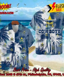 NRL North Queensland Cowboys Palm Tree Hawaiian Shirt