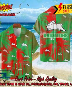 NRL South Sydney Rabbitohs Palm Tree Hawaiian Shirt